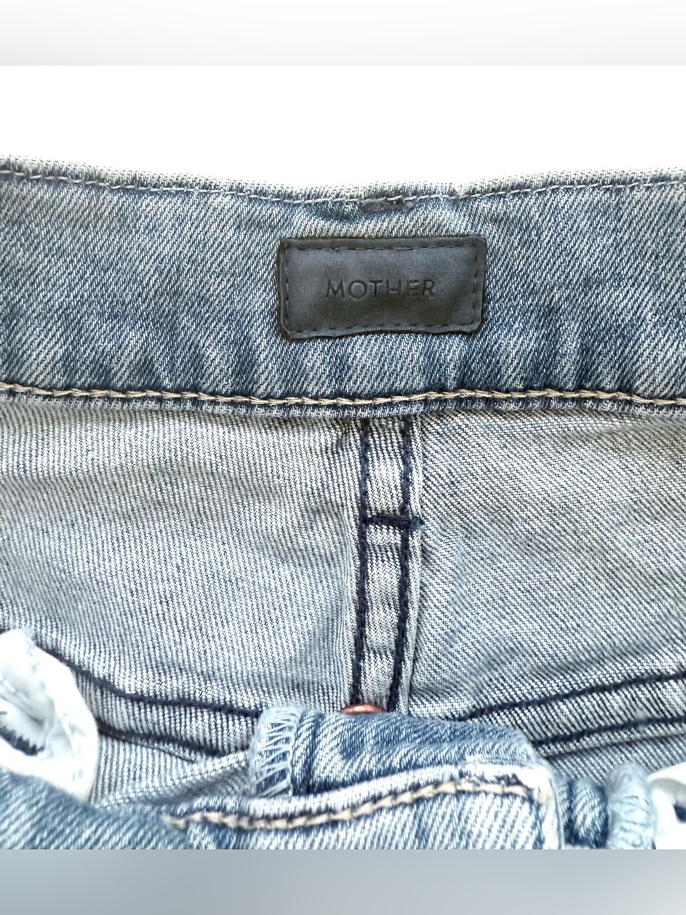 MOTHER The High Waisted Hiker Hover Jeans Herbal Remedy Sz 26 - Picture 3 of 10